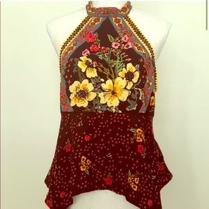 Free People Multi Colored Halter